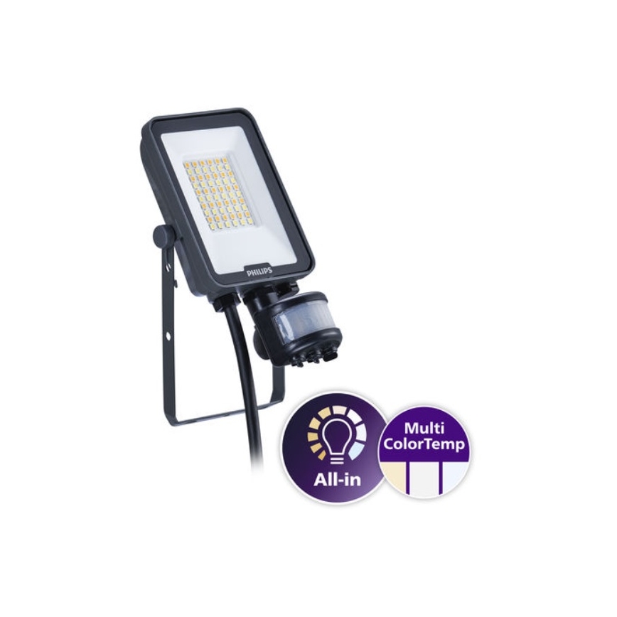 Philips - LED reflektor s senzorom pokreta i sumraka LEDINAIRE ALL-IN LED/20W/230V 3000/4000/6500K IP65