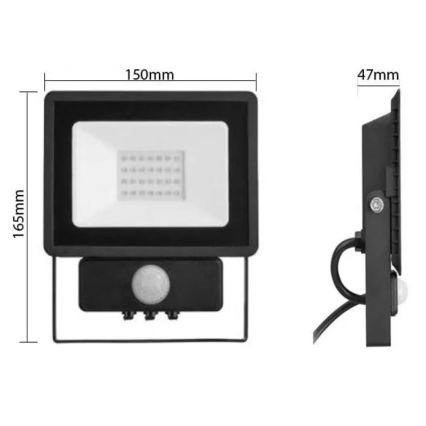 Philips - LED Reflektor sa senzorom DECOFLOOD LED/20W/230V IP65
