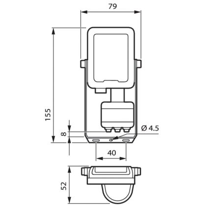 Philips - LED Reflektor sa senzorom LED/10W/230V 4000K IP65