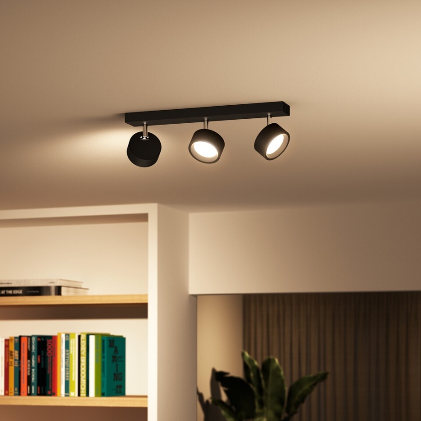 Philips - LED Reflektorska svjetiljka 3xLED/5,5W/230V crna