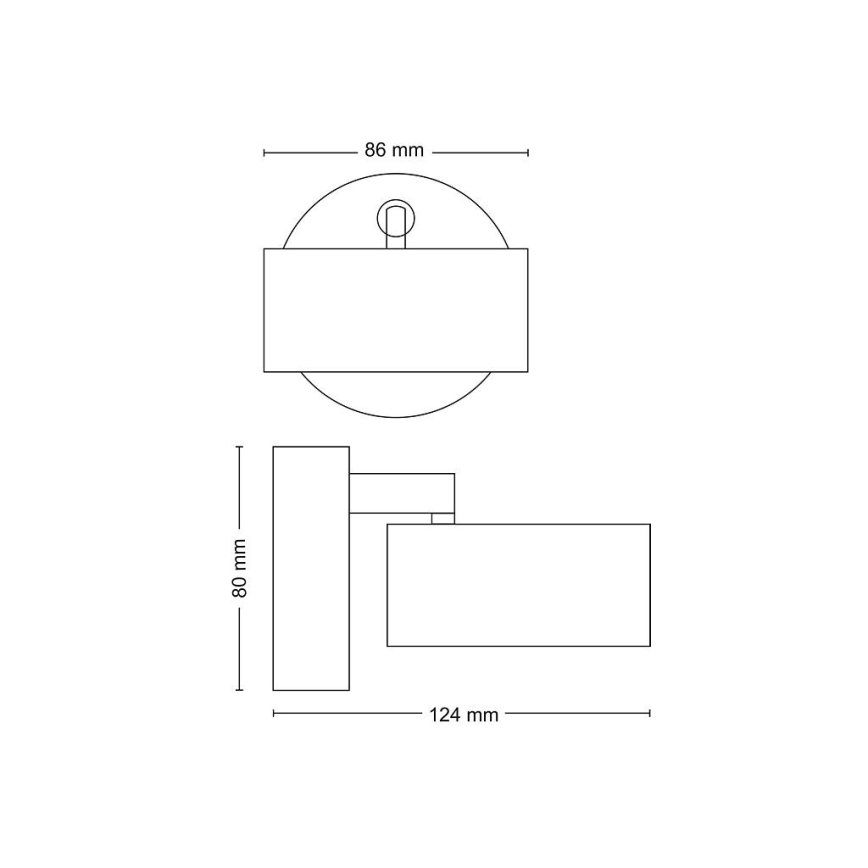 Philips - LED Reflektorska svjetiljka LED/5,5W/230V crna