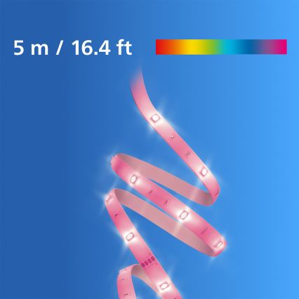 Philips - LED RGB podesiva traka SMART STRIP 5m LED/7W/230V 2200-6500K Wi-Fi