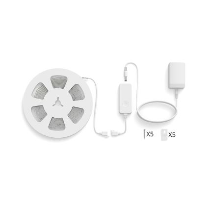 Philips - LED RGB podesiva traka SMART STRIP 5m LED/7W/230V 2200-6500K Wi-Fi