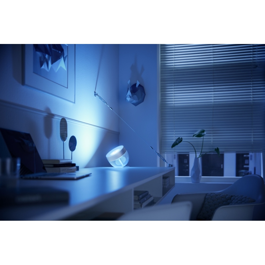 Philips - LED RGB Prigušiva stolna lampa Hue IRIS LED/8,2W/230V 2000-6500K srebrna