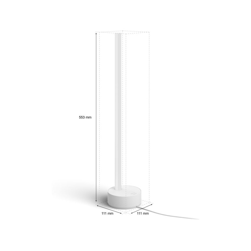 Philips - LED RGB Prigušiva stolna lampa Hue SIGNE LED/12W/230V 2000-6500K bijela