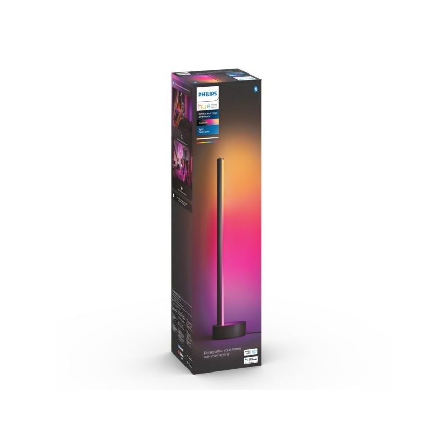 Philips - LED RGB Prigušiva stolna lampa Hue SIGNE LED/12W/230V 2000-6500K crna