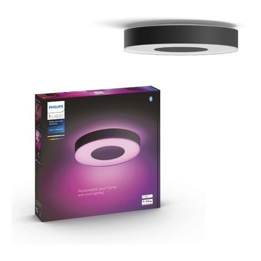 Philips - LED RGB Prigušiva stropna svjetiljka Hue INFUSE LED/52,5W/230V 2000-6500K pr. 425 mm crna