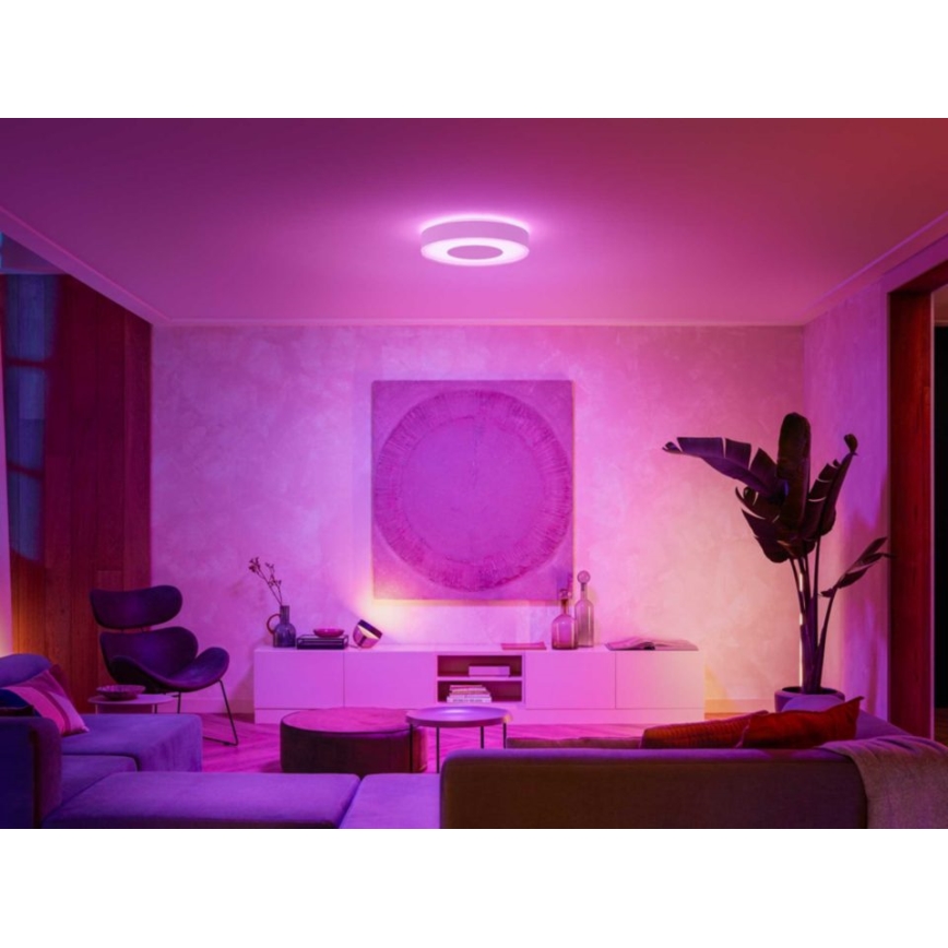 Philips - LED RGB Prigušiva stropna svjetiljka Hue INFUSE LED/52,5W/230V 2000-6500K pr. 425 mm bijela