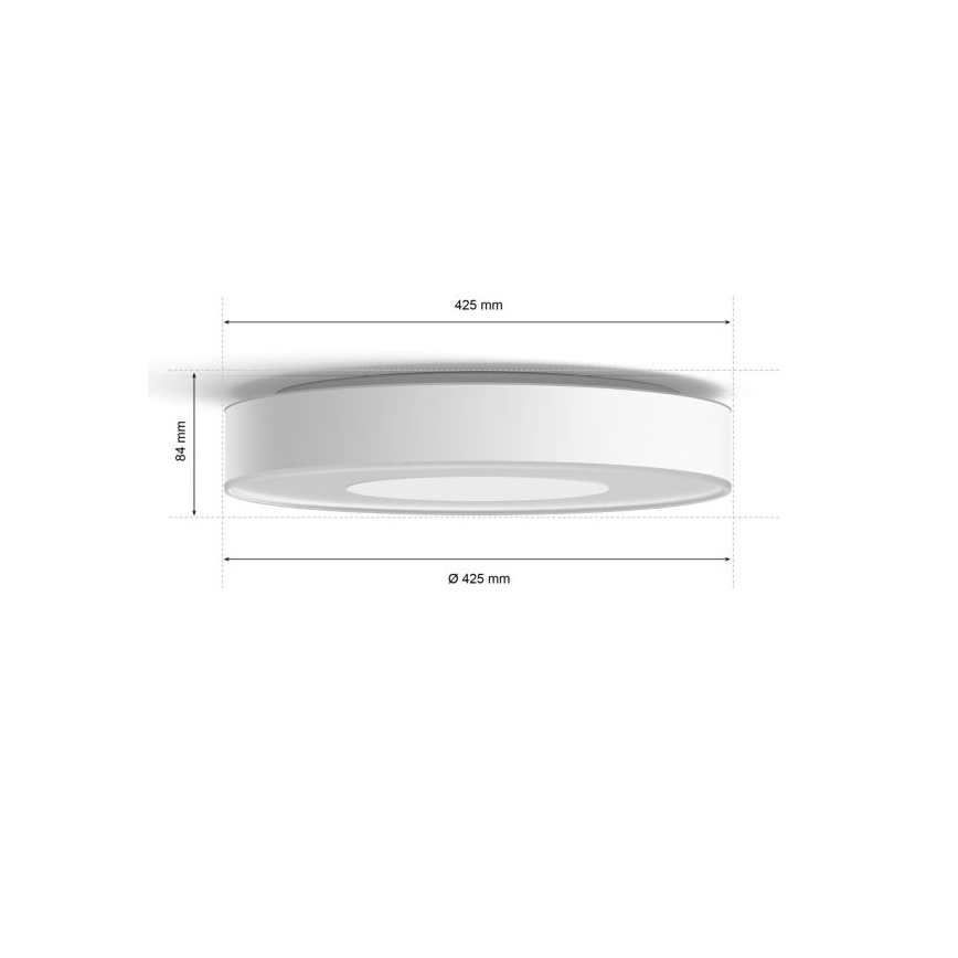 Philips - LED RGB Prigušiva stropna svjetiljka Hue INFUSE LED/52,5W/230V 2000-6500K pr. 425 mm bijela
