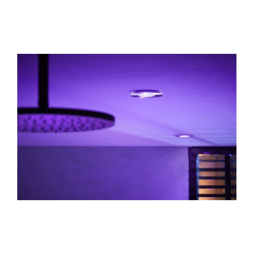 Philips - LED RGB Prigušiva svjetiljka za kupaonicu Hue XAMENTO 1xGU10/5,7W/230V IP44 2000-6500K