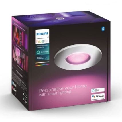 Philips - LED RGB Prigušiva svjetiljka za kupaonicu Hue XAMENTO 1xGU10/5,7W/230V IP44 2000-6500K