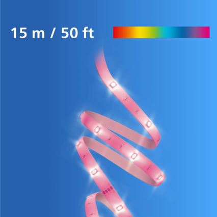Philips -LED RGB Prigušiva traka SMART STRIP 15m LED/20W/230V 2200-6500K Wi-Fi