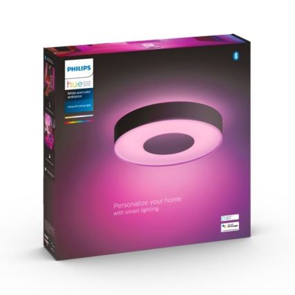 Philips - LED RGB prigušivo stropno svjetlo Hue INFUSE LED/33,5W/230V 2000-6500K Ø 381 mm crna