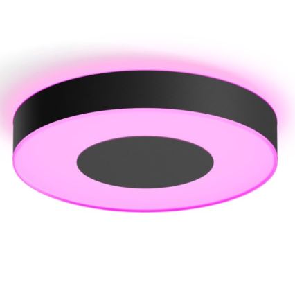 Philips - LED RGB prigušiva stropna svjetiljka Hue INFUSE LED/52,5 W/230 V 2000–6500 K Ø 425 mm crna