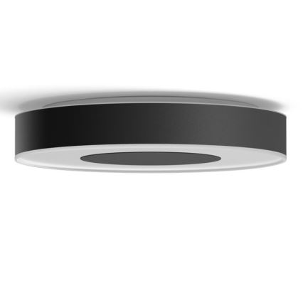 Philips - LED RGB prigušiva stropna svjetiljka Hue INFUSE LED/52,5 W/230 V 2000–6500 K Ø 425 mm crna