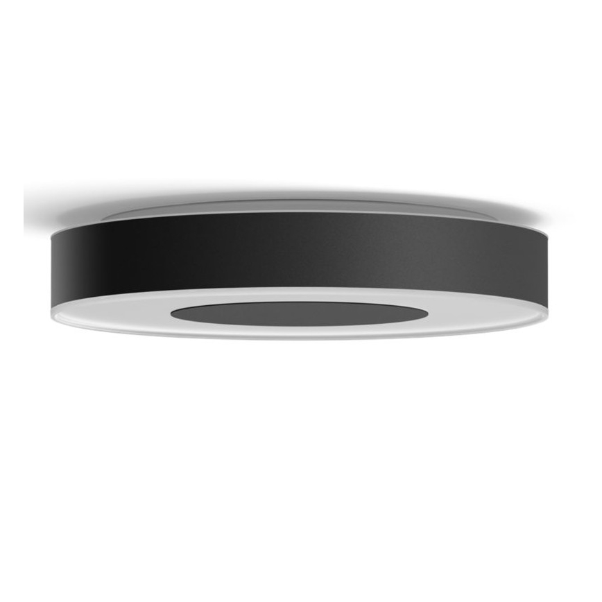Philips - LED RGB prigušiva stropna svjetiljka Hue INFUSE LED/52,5 W/230 V 2000–6500 K Ø 425 mm crna