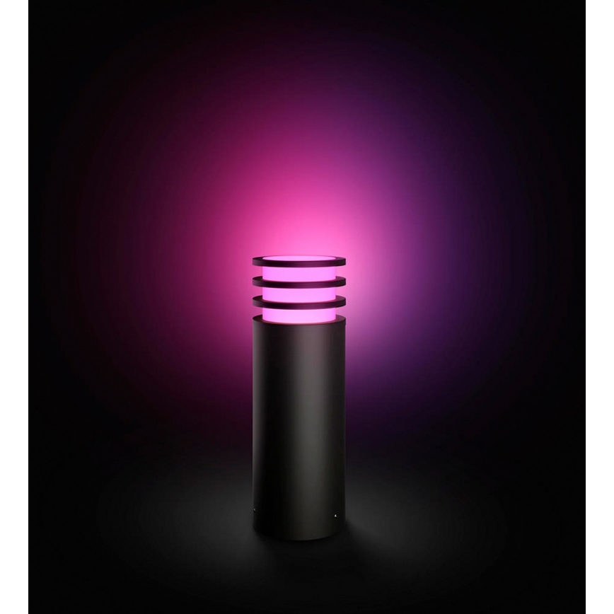 Philips - LED RGB prigušiva vanjska svjetiljka Hue LUCCA 1xE27/8,1W/230V 25 cm 1000-20000K IP44