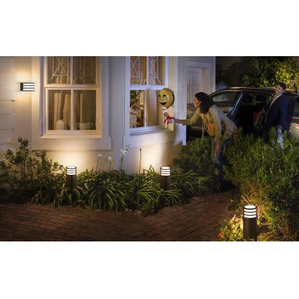 Philips - LED RGB prigušiva vanjska svjetiljka Hue LUCCA 1xE27/8,1W/230V 25 cm 1000-20000K IP44
