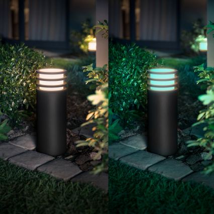 Philips - LED RGB prigušiva vanjska svjetiljka Hue LUCCA 1xE27/8,1W/230V 25 cm 1000-20000K IP44