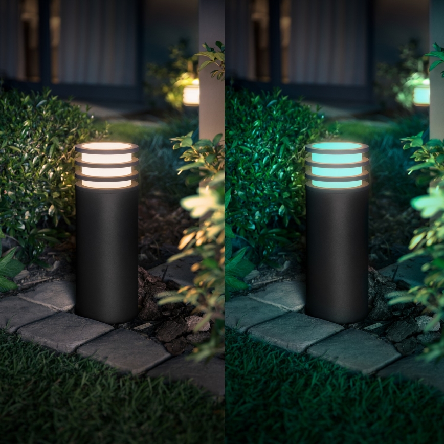 Philips - LED RGB prigušiva vanjska svjetiljka Hue LUCCA 1xE27/8,1W/230V 25 cm 1000-20000K IP44