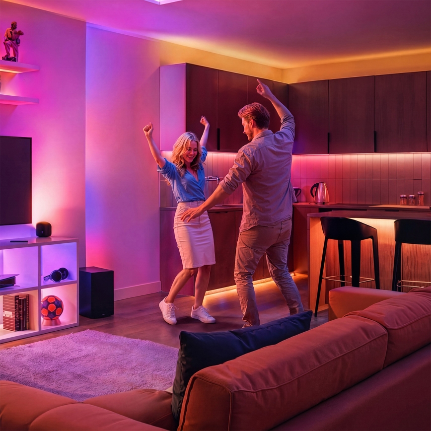 Philips - LED RGB+TW Stolna lampa SMART s mogućnošću prigušivanja LED/9W/230V 2200-6500K Wi-Fi