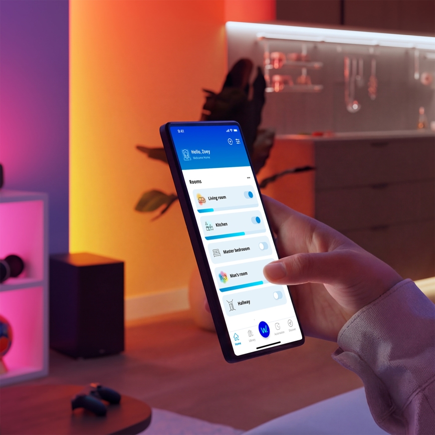 Philips - LED RGB+TW Stolna lampa SMART s mogućnošću prigušivanja LED/9W/230V 2200-6500K Wi-Fi