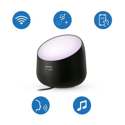 Philips - LED RGB+TW Stolna lampa SMART s mogućnošću prigušivanja LED/9W/230V 2200-6500K Wi-Fi