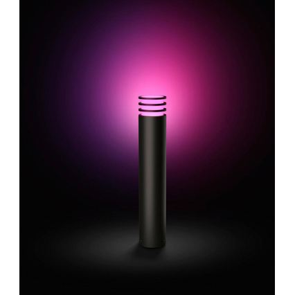 Philips - LED RGB vanjska svjetiljka Hue LUCCA s prigušivanjem 1xE27/8,1W/230V 77 cm 1000-20000K IP44