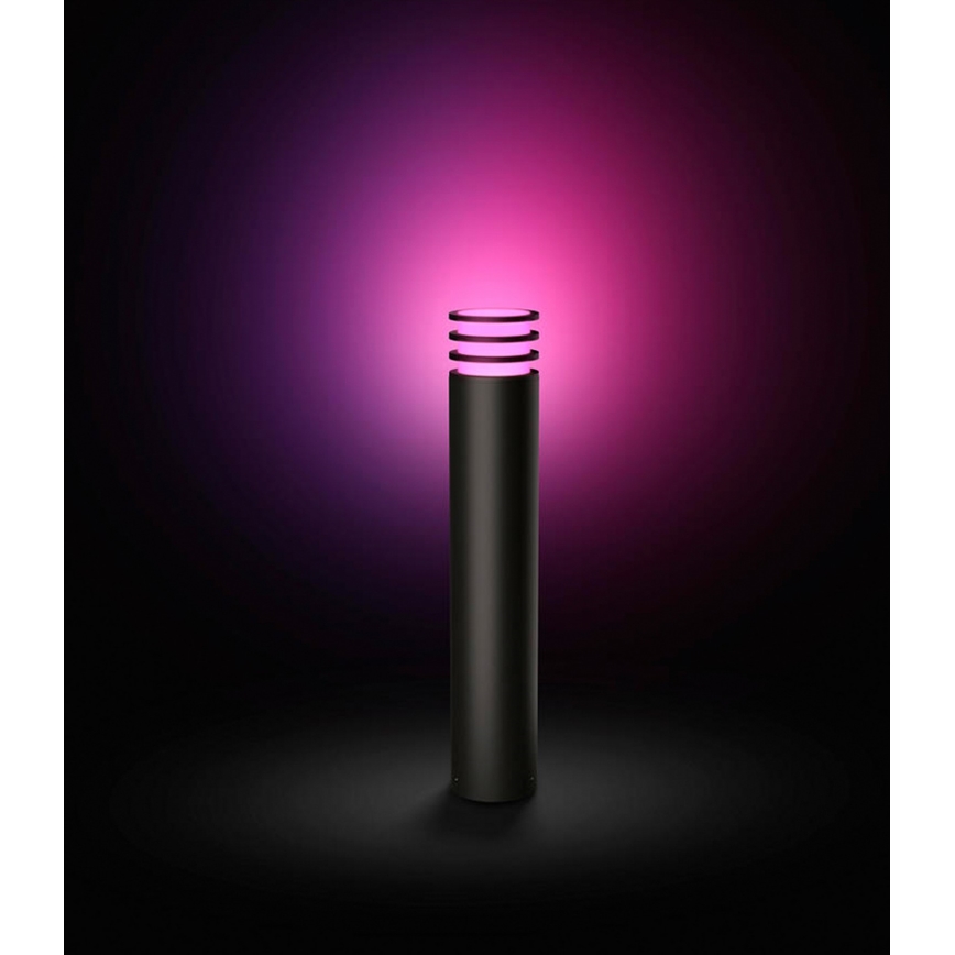 Philips - LED RGB vanjska svjetiljka Hue LUCCA s prigušivanjem 1xE27/8,1W/230V 77 cm 1000-20000K IP44