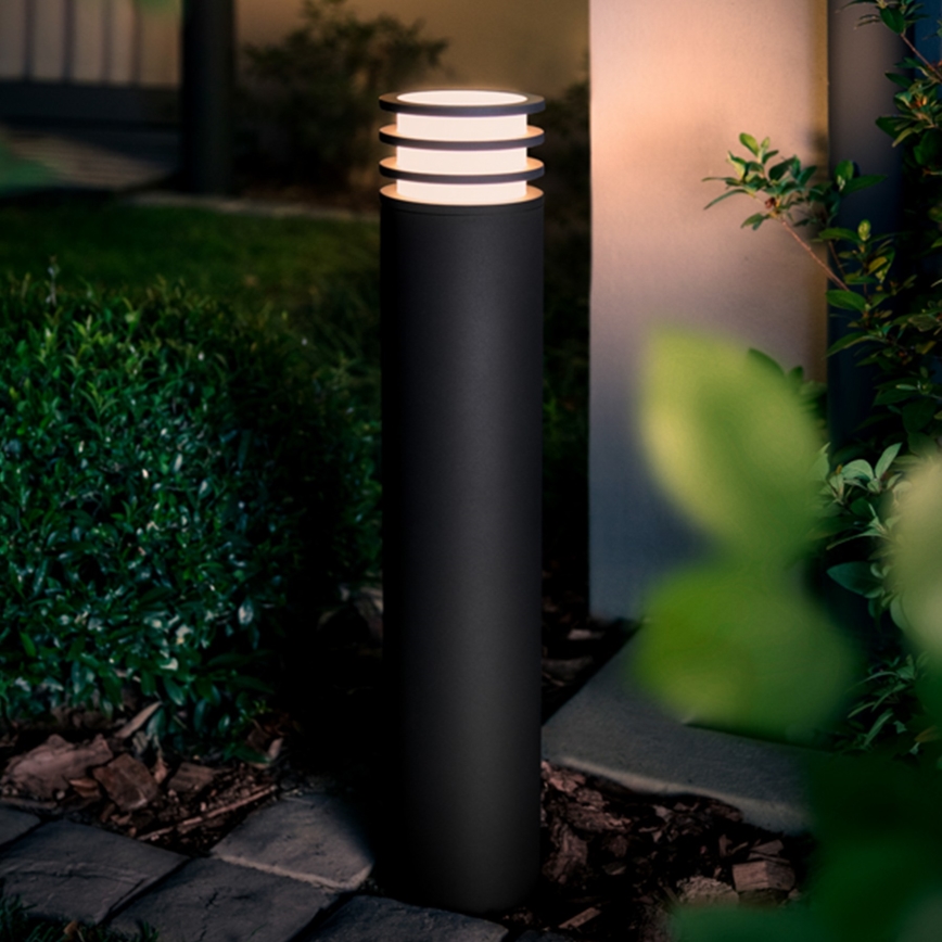Philips - LED RGB vanjska svjetiljka Hue LUCCA s prigušivanjem 1xE27/8,1W/230V 77 cm 1000-20000K IP44