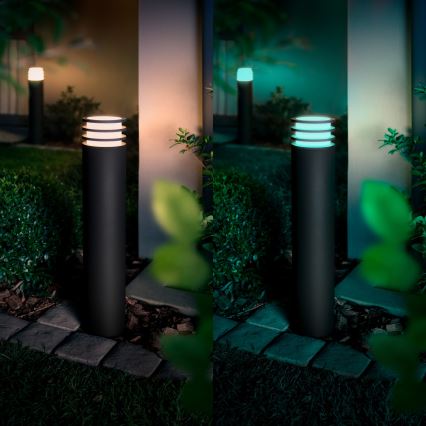 Philips - LED RGB vanjska svjetiljka Hue LUCCA s prigušivanjem 1xE27/8,1W/230V 77 cm 1000-20000K IP44