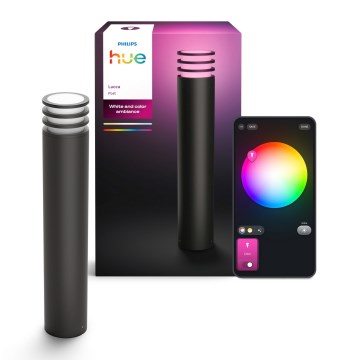 Philips - LED RGB vanjska svjetiljka Hue LUCCA s prigušivanjem 1xE27/8,1W/230V 77 cm 1000-20000K IP44