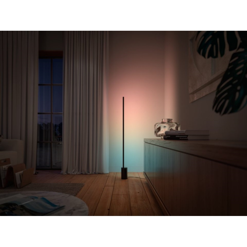Philips - LED RGBW Prigušiva podna lampa Hue SIGNE LED/29W/230V 2000-6500K crna