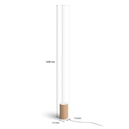 Philips - LED RGBW Prigušiva podna lampa Hue SIGNE LED/29W/230V 2000-6500K bež