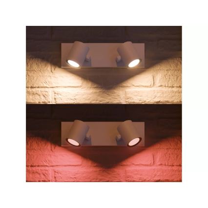 Philips - LED RGBW Prigušiva reflektorska svjetiljka Hue ARGENTA 2xGU10/4,2W/230V 2000-6500K