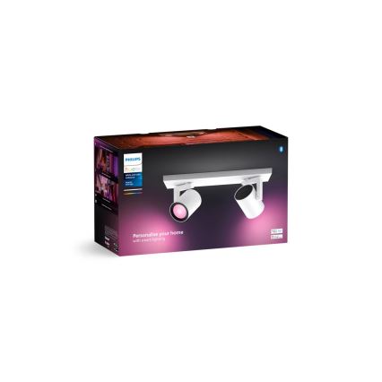 Philips - LED RGBW Prigušiva reflektorska svjetiljka Hue ARGENTA 2xGU10/4,2W/230V 2000-6500K