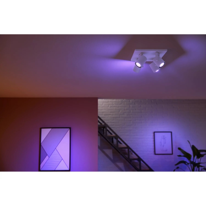 Philips - LED RGBW Prigušiva reflektorska svjetiljka Hue ARGENTA 4xGU10/4,2W/230V 2000-6500K