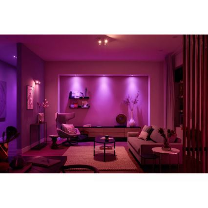 Philips - LED RGBW Prigušiva reflektorska svjetiljka Hue ARGENTA 4xGU10/4,2W/230V 2000-6500K