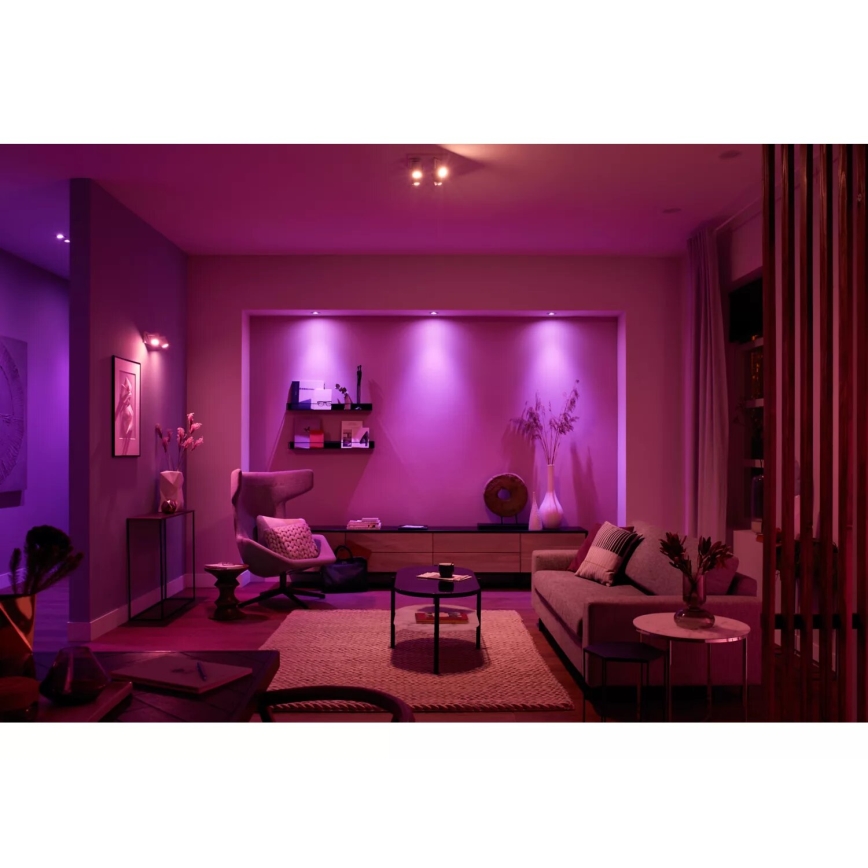 Philips - LED RGBW Prigušiva reflektorska svjetiljka Hue ARGENTA 4xGU10/4,2W/230V 2000-6500K