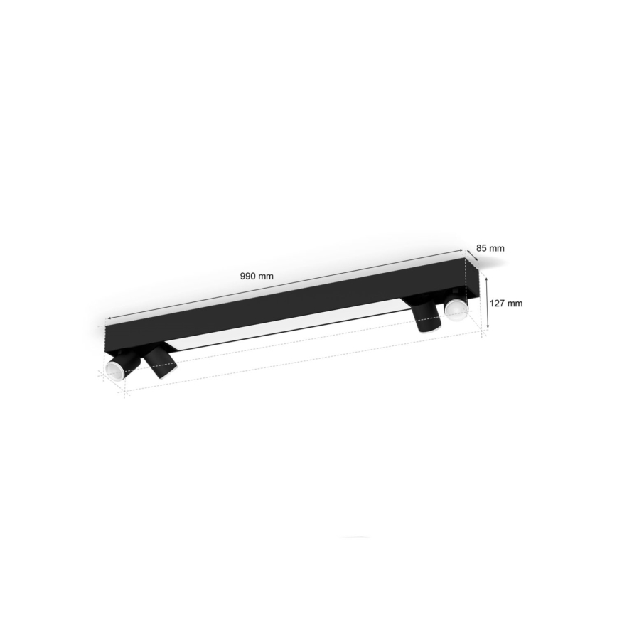 Philips - LED RGBW Prigušiva reflektorska svjetiljka Hue CENTRIS 4xGU10/4,2W/230V + LED/11W 2000-6500K