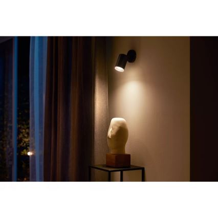 Philips - LED RGBW Prigušiva reflektorska svjetiljka Hue FUGATO 1xGU10/4,2W/230V 2000-6500K crna