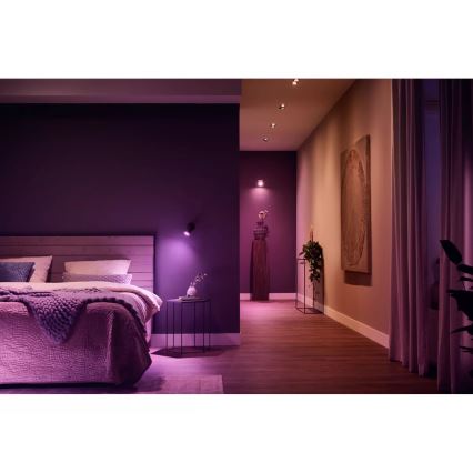 Philips - LED RGBW Prigušiva reflektorska svjetiljka Hue FUGATO 1xGU10/4,2W/230V 2000-6500K crna