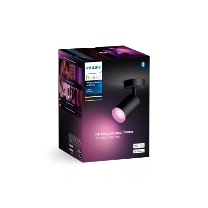 Philips - LED RGBW Prigušiva reflektorska svjetiljka Hue FUGATO 1xGU10/4,2W/230V 2000-6500K crna
