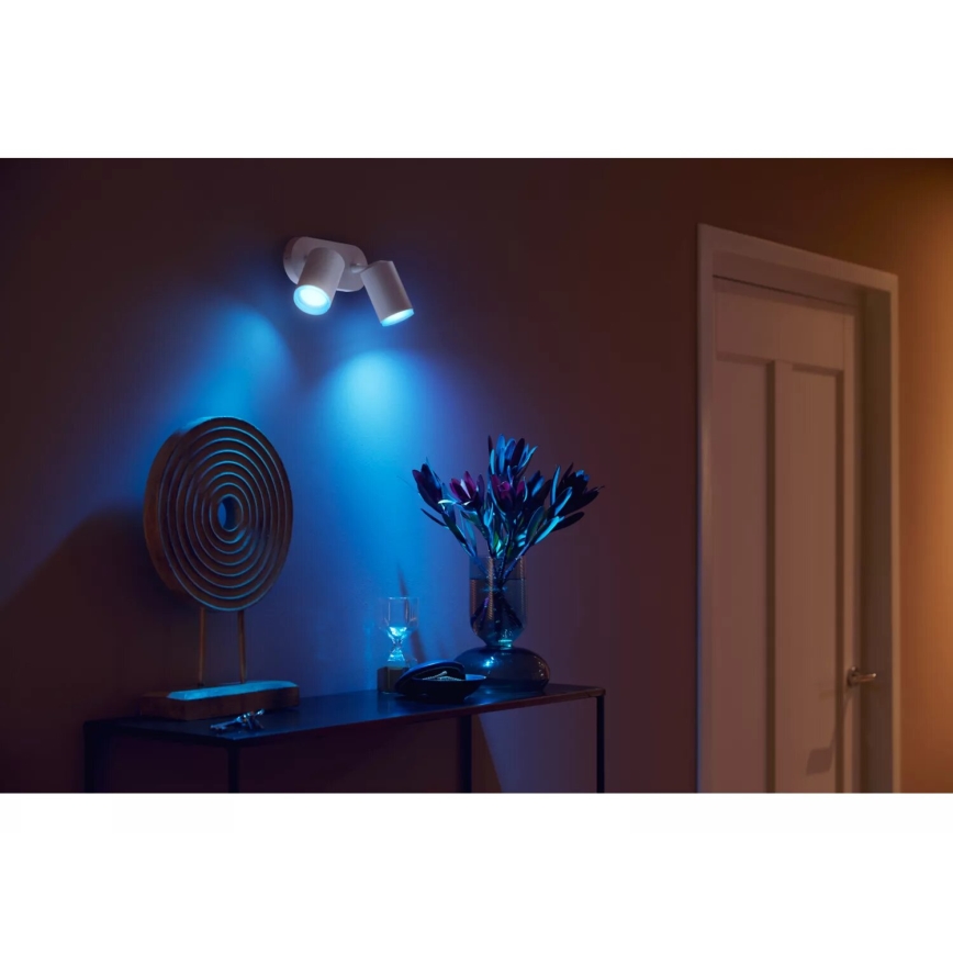 Philips - LED RGBW Prigušiva reflektorska svjetiljka Hue FUGATO 2xGU10/4,2W/230V 2000-6500K bijela