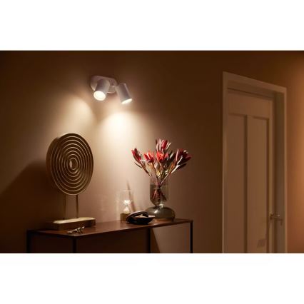 Philips - LED RGBW Prigušiva reflektorska svjetiljka Hue FUGATO 2xGU10/4,2W/230V 2000-6500K bijela