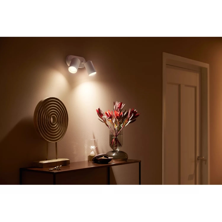 Philips - LED RGBW Prigušiva reflektorska svjetiljka Hue FUGATO 2xGU10/4,2W/230V 2000-6500K bijela