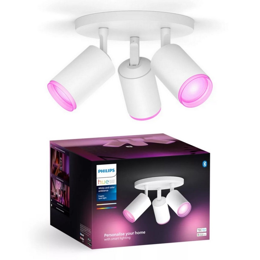 Philips - LED RGBW Prigušiva reflektorska svjetiljka Hue FUGATO 3xGU10/4,2W/230V 2000-6500K bijela