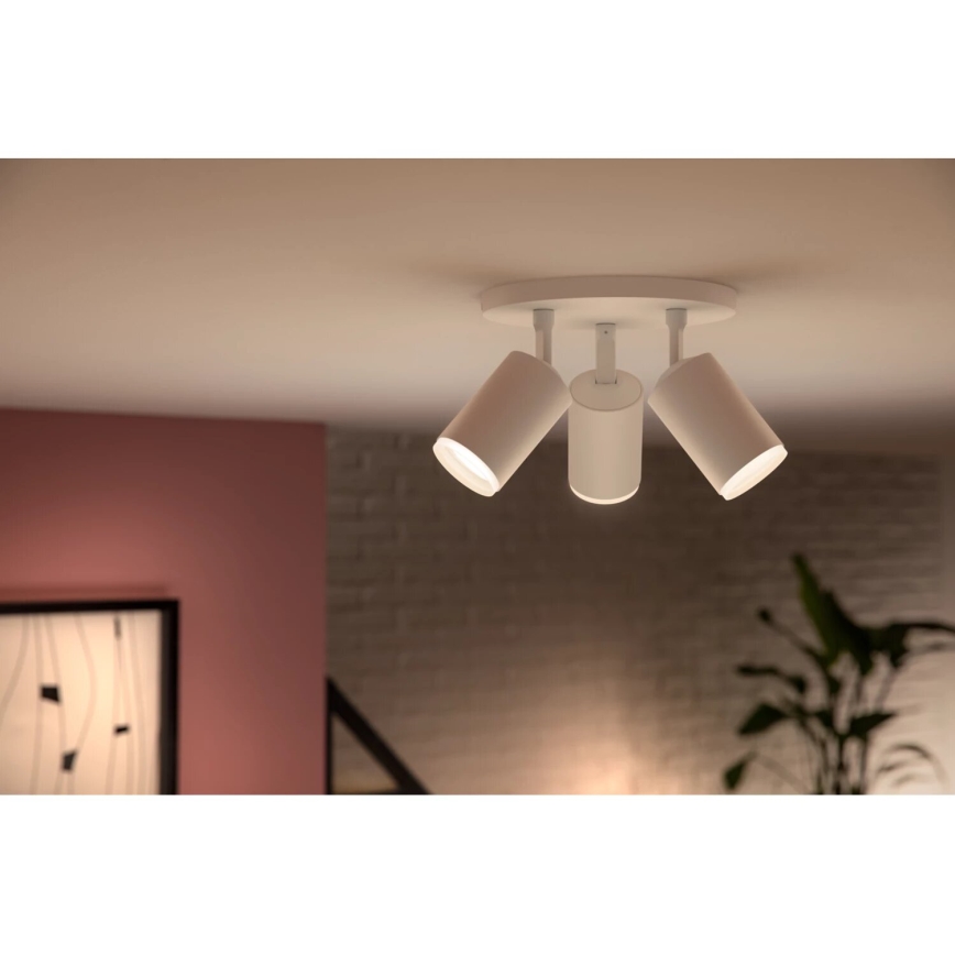 Philips - LED RGBW Prigušiva reflektorska svjetiljka Hue FUGATO 3xGU10/4,2W/230V 2000-6500K bijela
