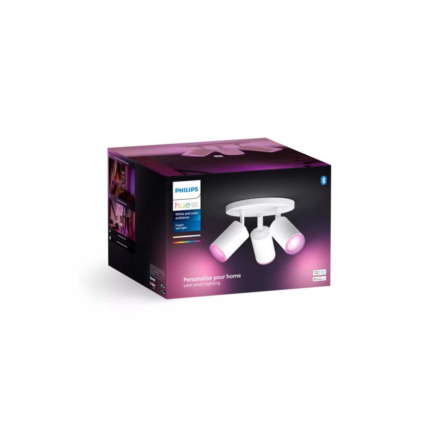 Philips - LED RGBW Prigušiva reflektorska svjetiljka Hue FUGATO 3xGU10/4,2W/230V 2000-6500K bijela