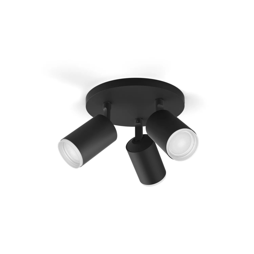 Philips - LED RGBW Prigušiva reflektorska svjetiljka Hue FUGATO 3xGU10/4,2W/230V 2000-6500K crna
